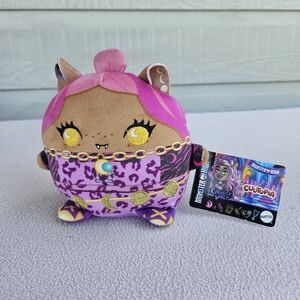 Monster High Cuutopia Clawdeen Wolf Plush 5" Squshie Mattel Purple